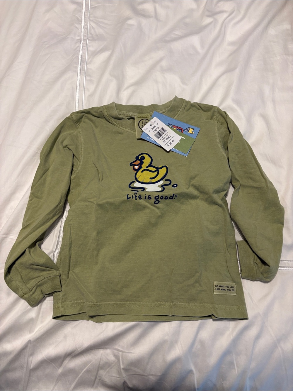 ✨BRAND NEW✨ LIFE IS KIDS GOOD GREEN LONG SLEEVE